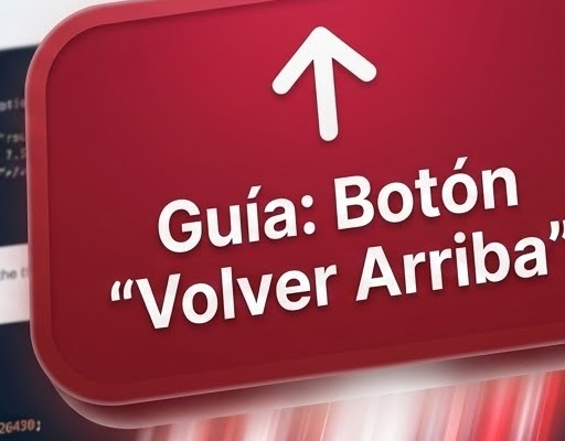 Cómo hacer un botón Scroll to Top para tu página web